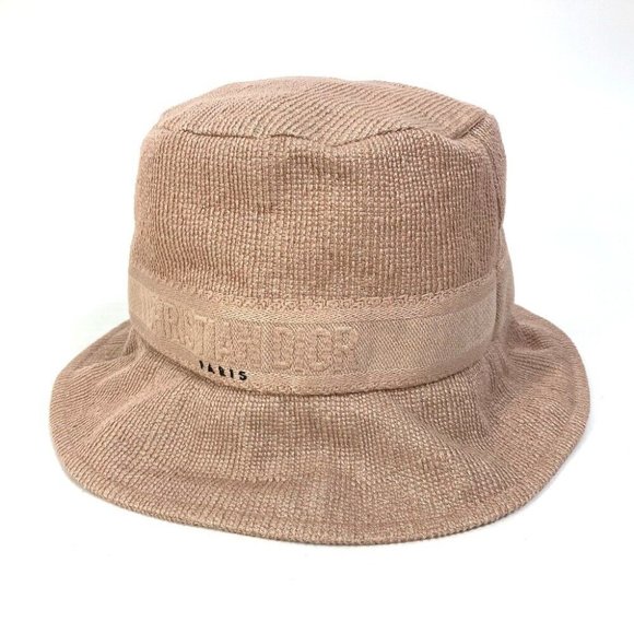 Dior 04DBB923A132 bucket hat bob hat cotton / Viscose pink - Picture 1 of 12